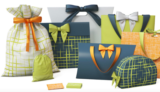 Group of sustainable retail packaging